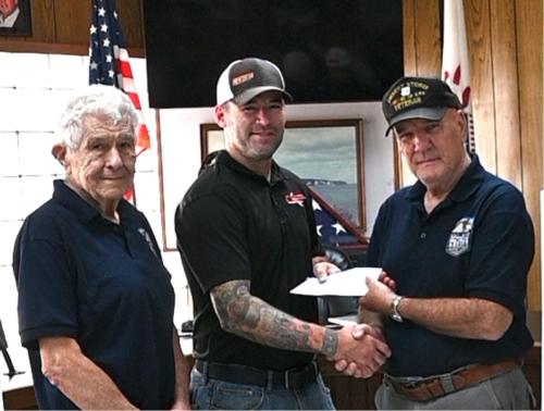 Check Presentation with Heroes Hunting Foundation July 26, 2024